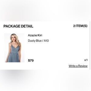 Azazie Kiri Gown in Dusty Blue